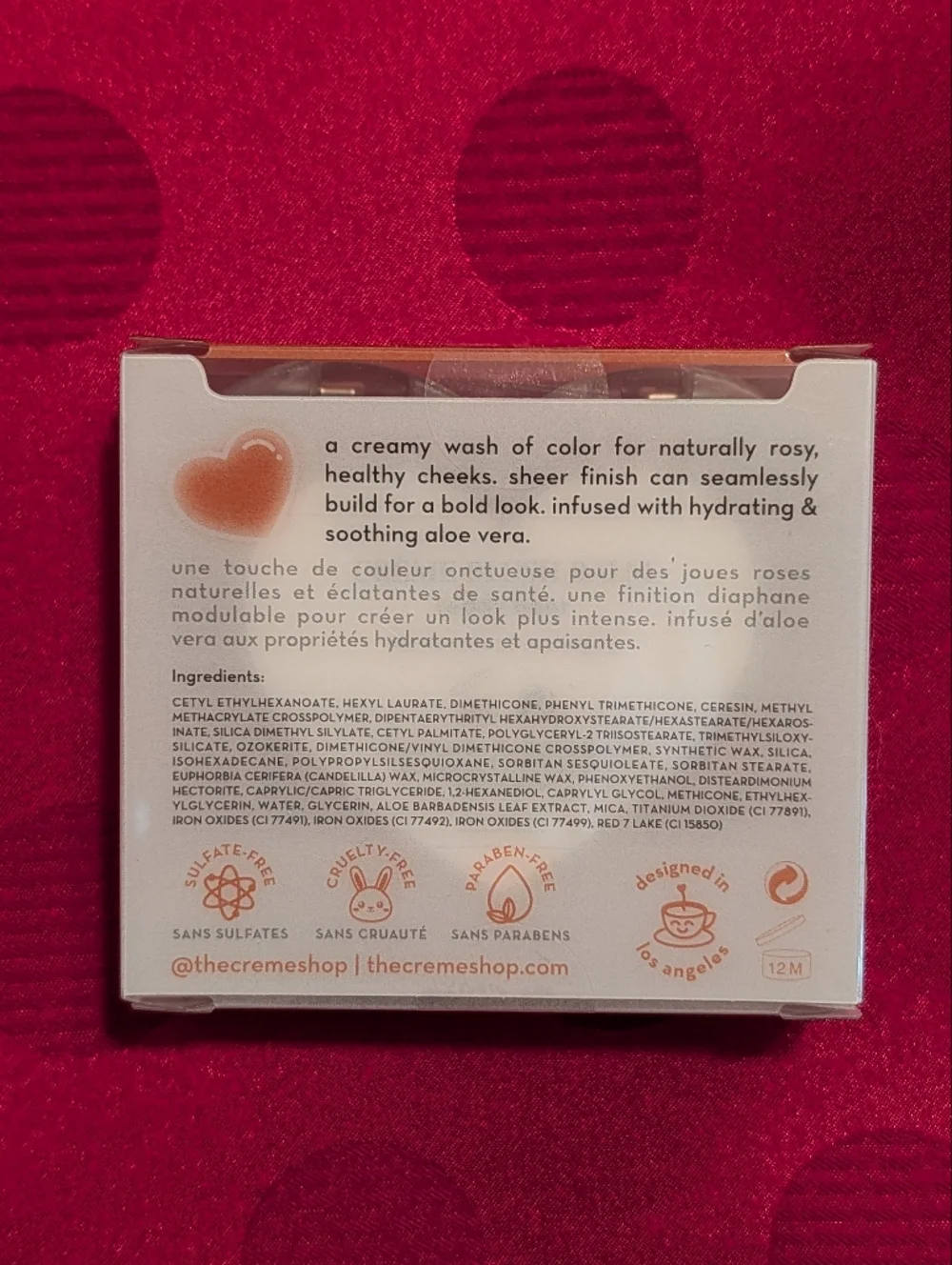 The Crème Shop Creme Blush Balm Shade Teddy Bear Cream Blush New In Box